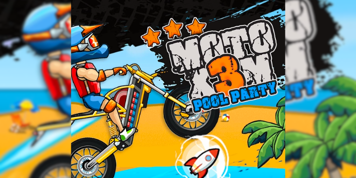 Moto X3M Bike Race Game Pool Party All Levels - Gameplay Android & iOS  games 