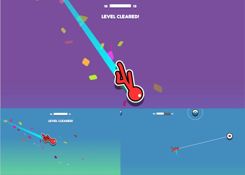 Playing this stickman hook game 